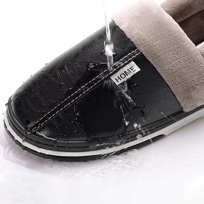 pantoufle cuir femme