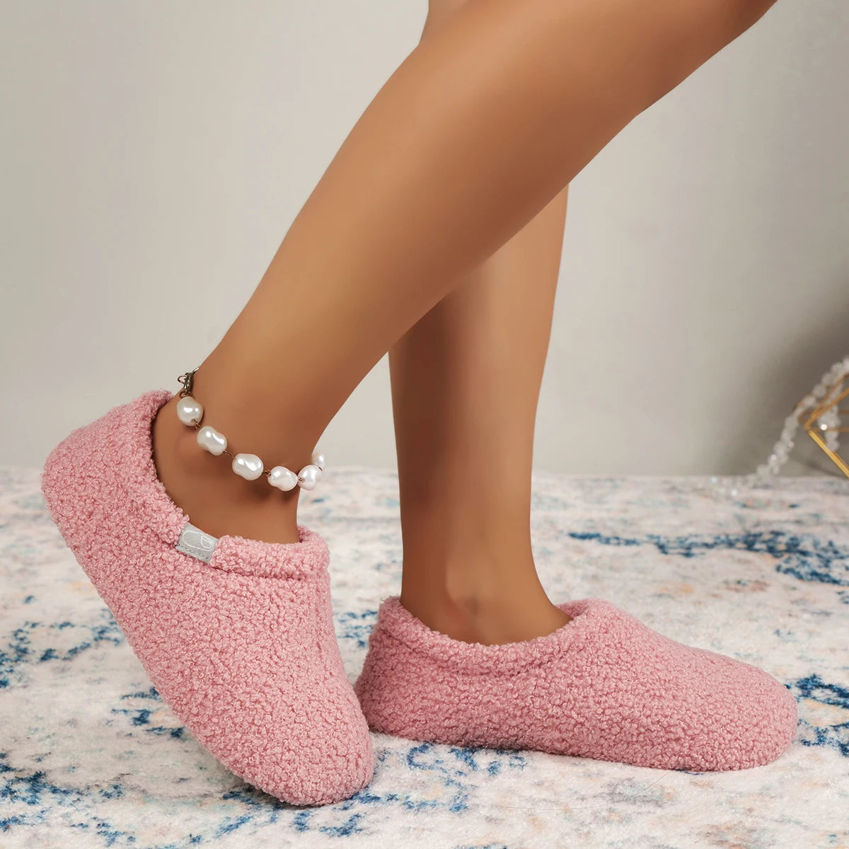 pantoufle chaude femme