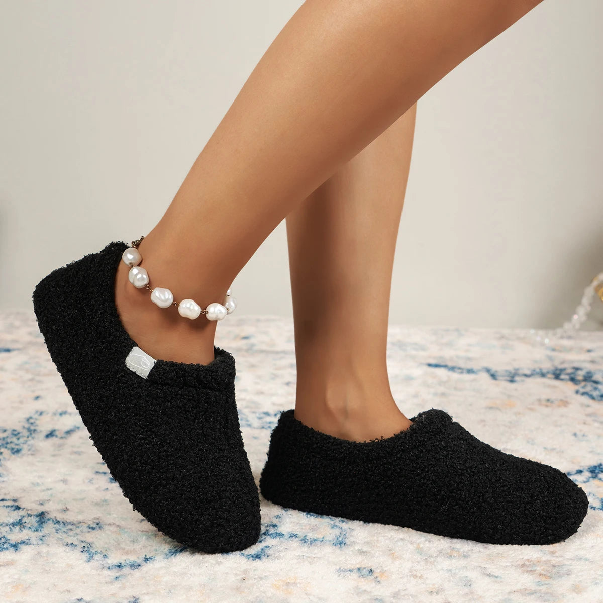 pantoufle chaude femme